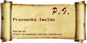 Prazsenka Imelda névjegykártya